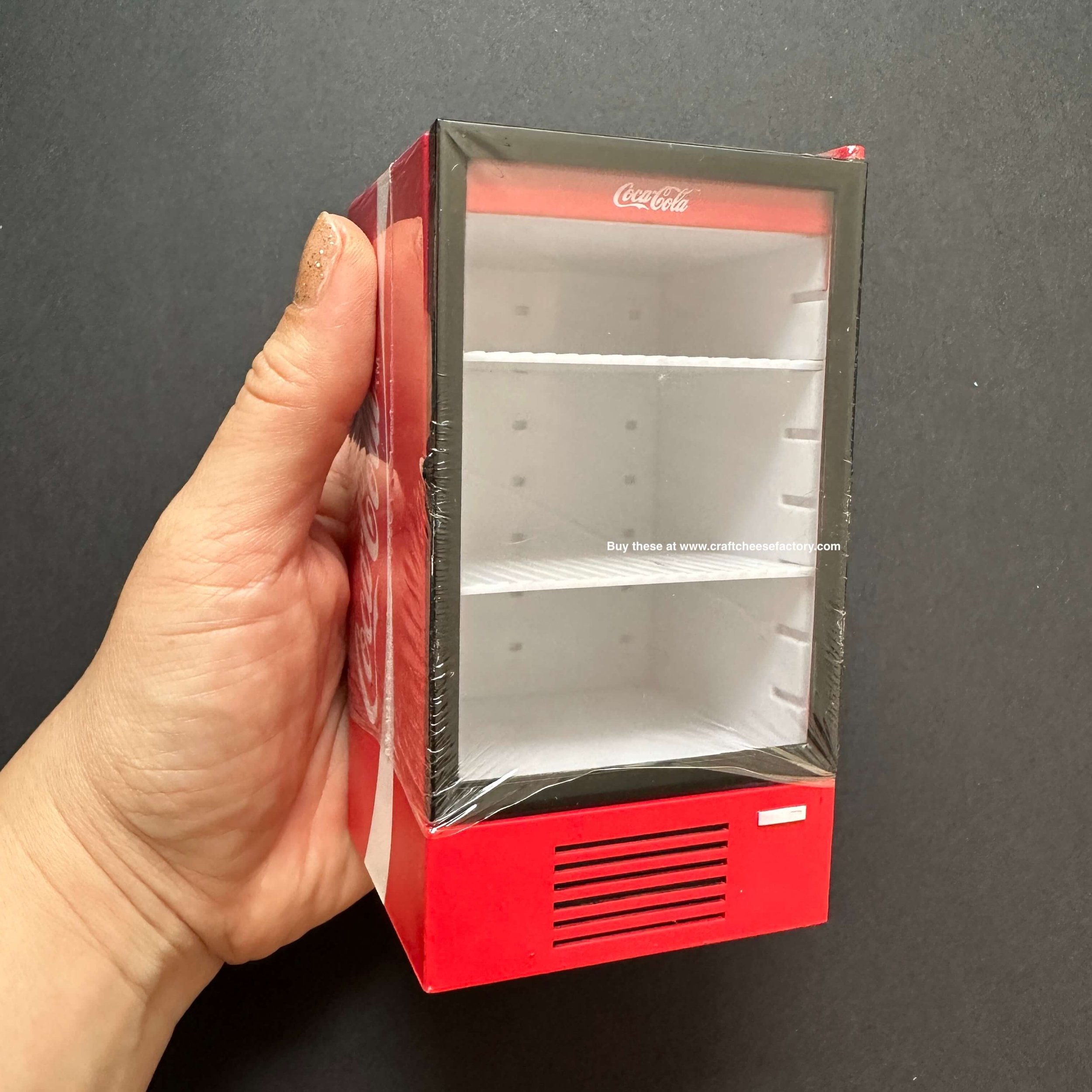 Miniature toy coca-cola Coke drinks fridge