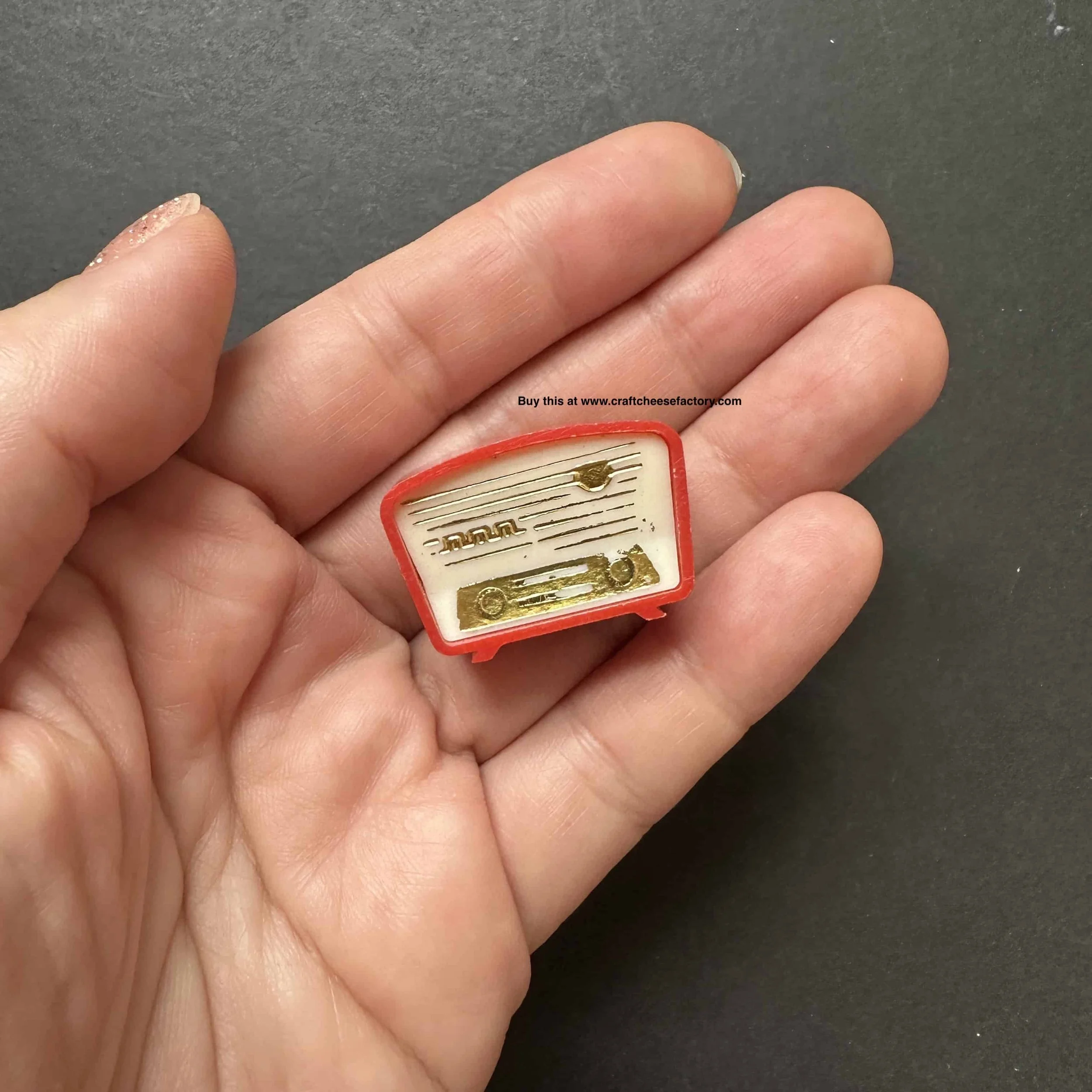 vintage antique miniature radio sharpener