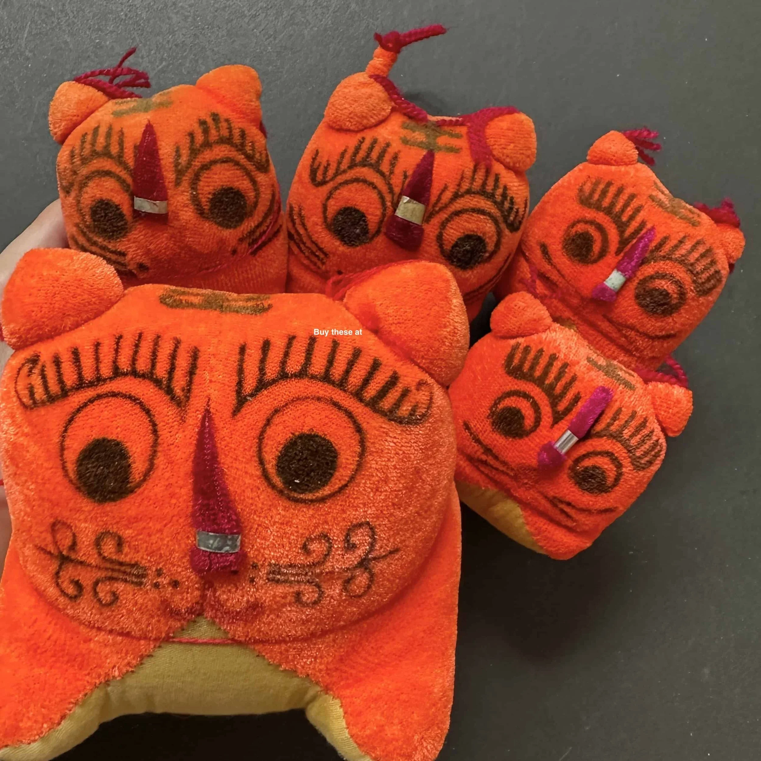 vintage cultural revolution handsewn tiger dolls