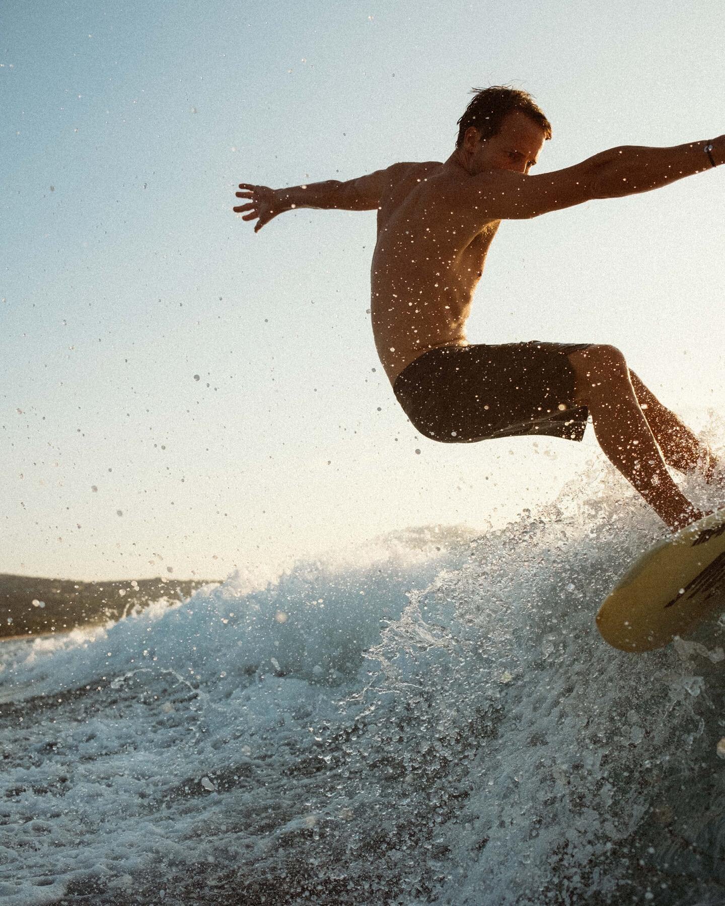 Early morning wake surf with the boys