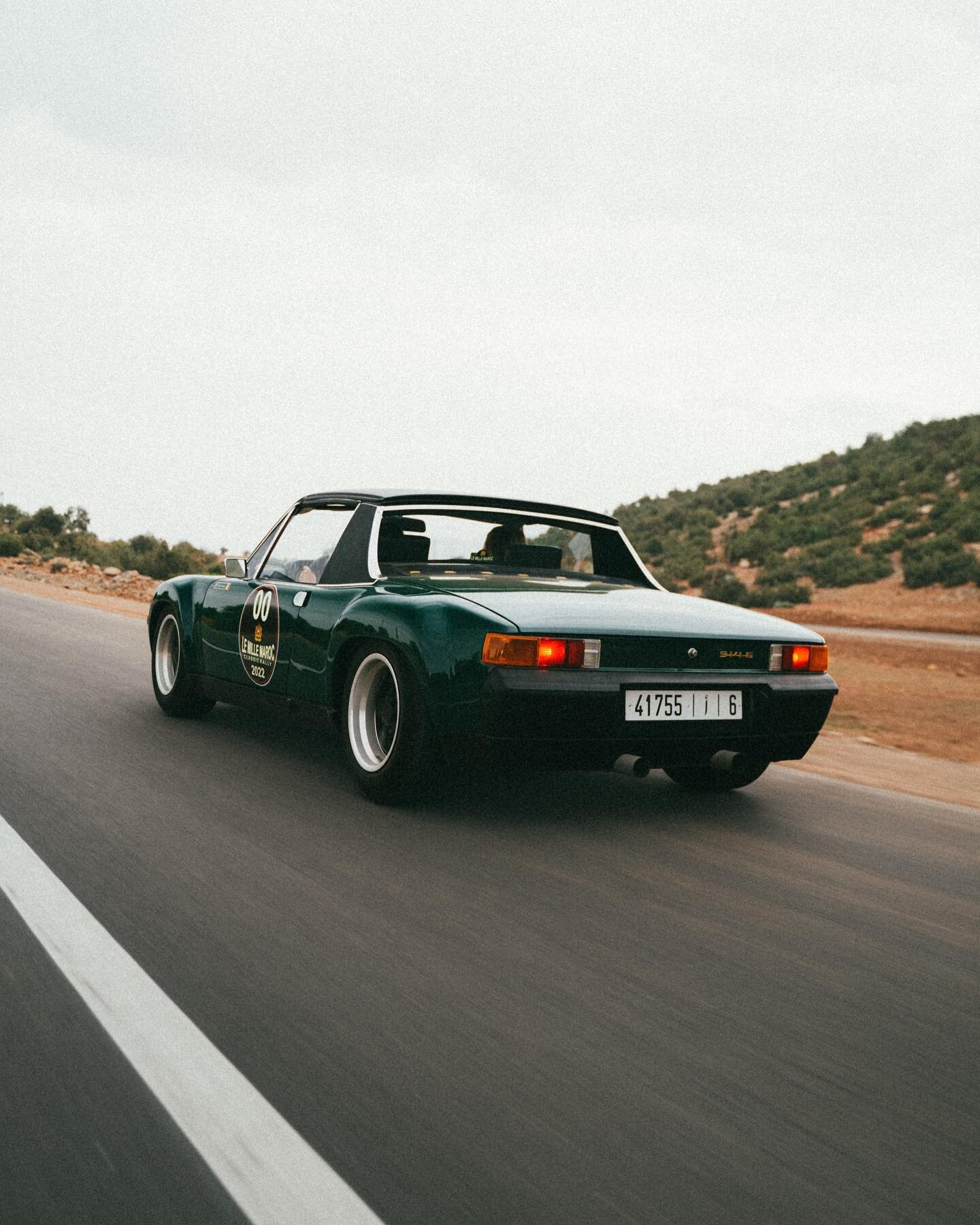 Porsche 914-6 sur le routes marocaines