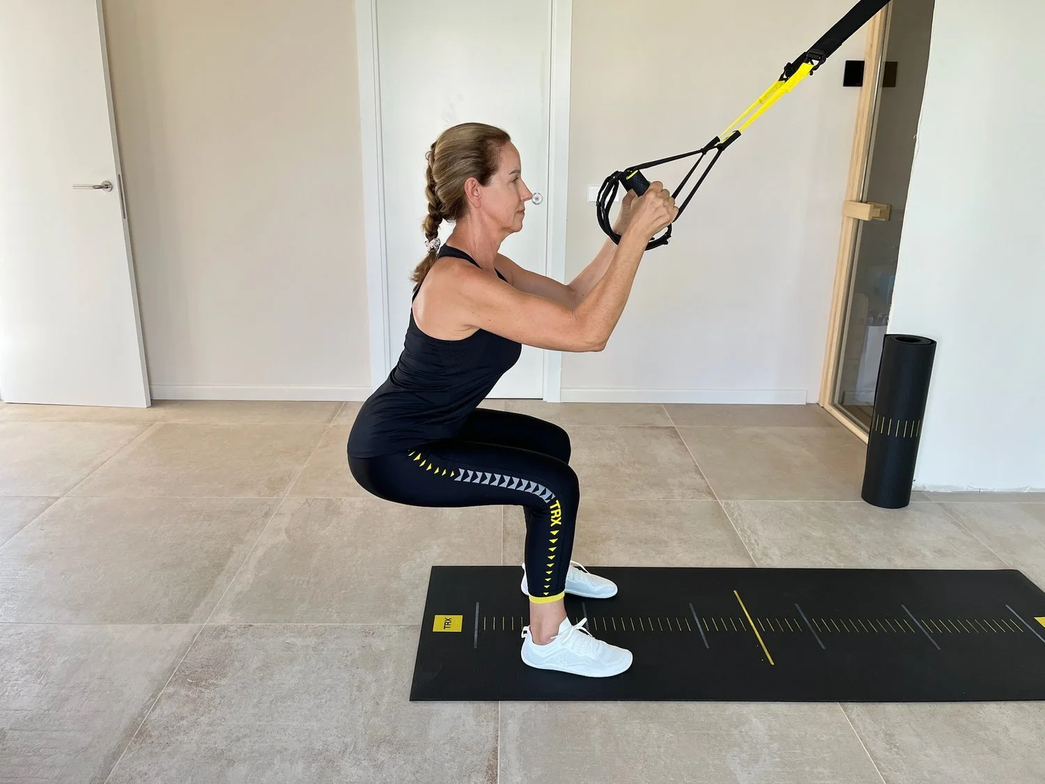 TRX Squat/Mid Row Combo