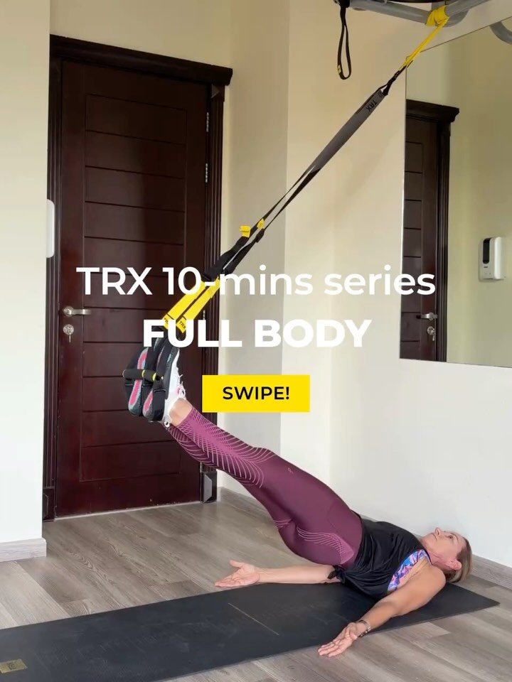 10-Minute TRX Workout for Busy Days ⏱️

40:20 ratio &bull; 2 Rounds
Fast, effective combos to hit strength + core + cardio in one go. 💪🏼

1. TRX Hip Abduction, Hamstring Curl, Hip Lift &mdash; MCL
2. TRX Oblique Crunch &amp; Mountain Climber &mdash
