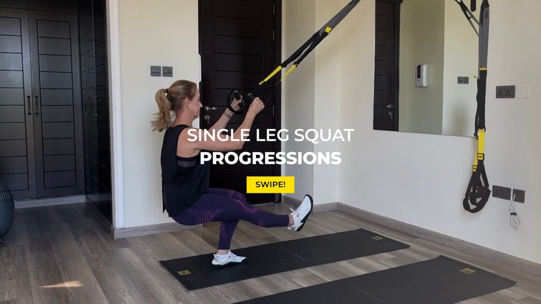 Master your single leg Squat!

Remember: The TRX Suspension Trainer meets you at YOUR level! try these progressions and master your balance like a pro whilst firing up those glutes! 💪✨

🌟 Progression Steps: 🌟
1️⃣ Heel Support
2️⃣ Big Toe Support
3