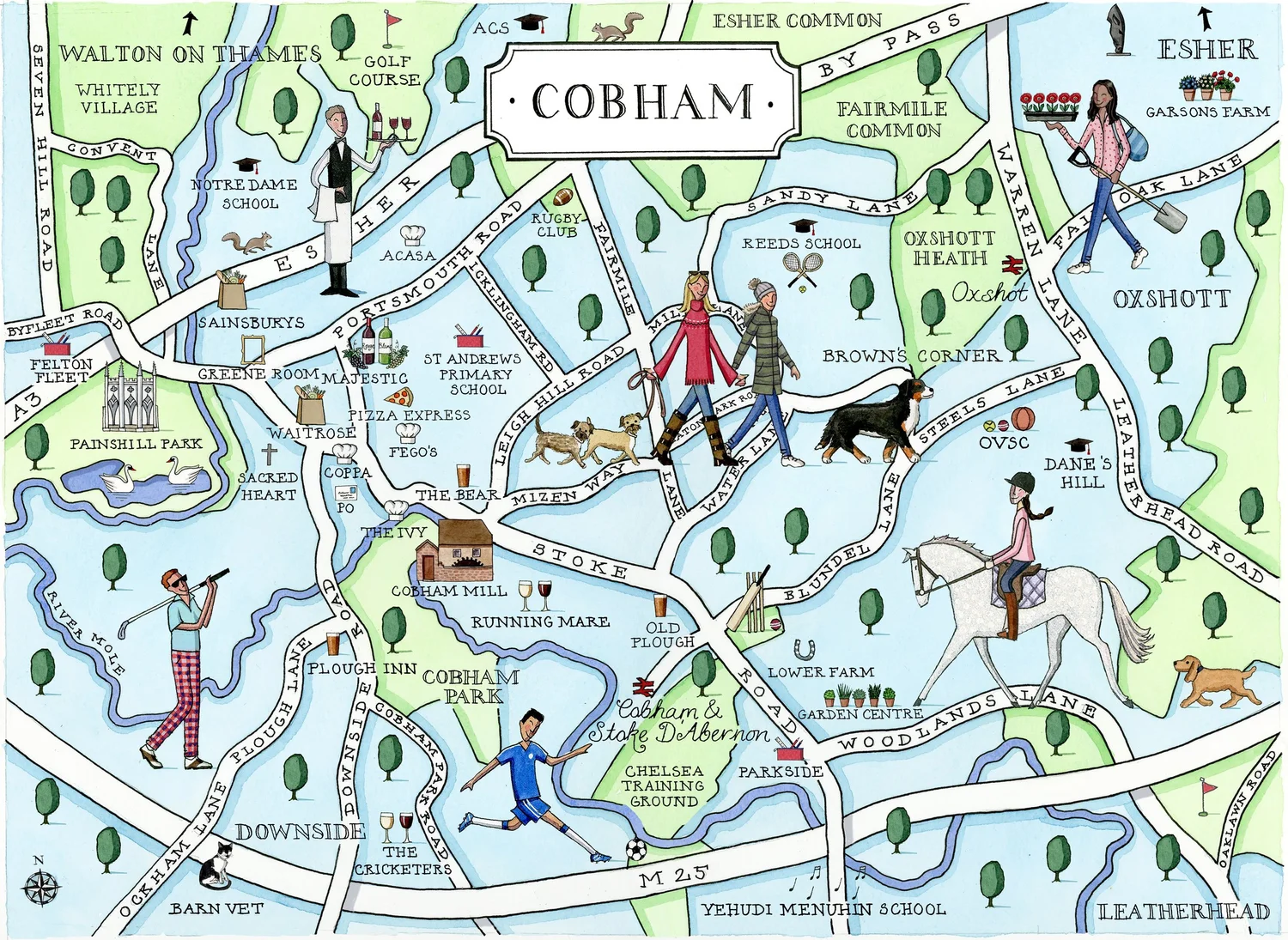 Cobham Map — Camilla Charnock