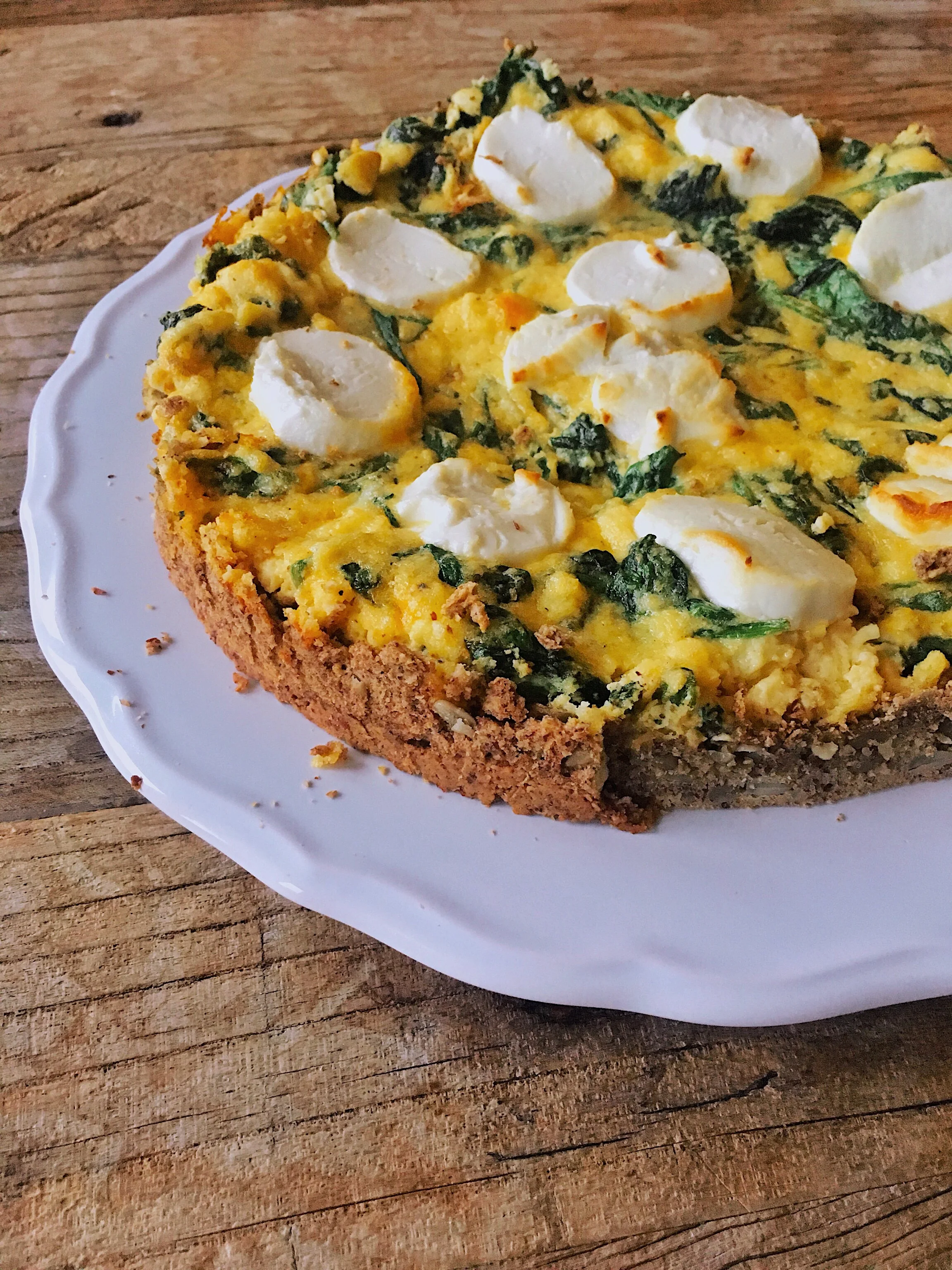 Goat Cheese and Kale Oh My Pie Recipe