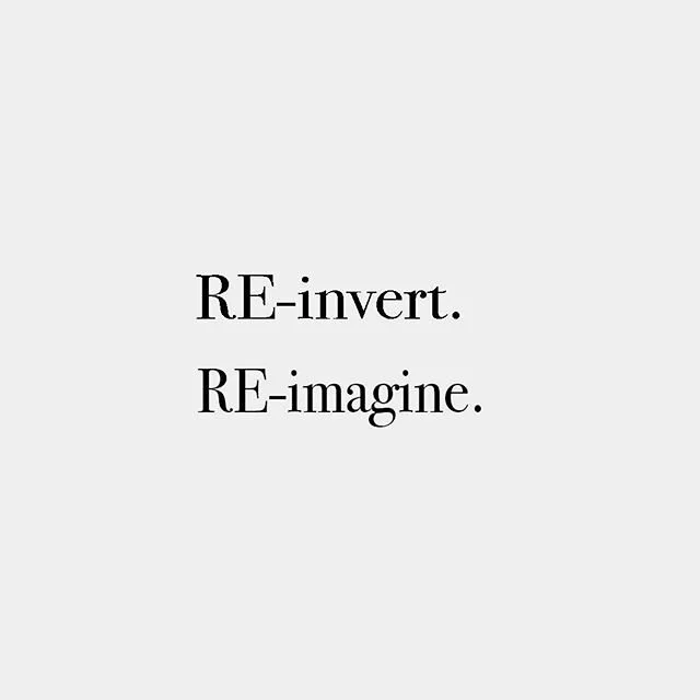 ᴿᴱ-
&bull;
&bull;
&bull;
#quoteofquarantine #reinvert #reimagine #archilovers #interiordesign #interiorismo #art #artdirector #travel #marinsinteriordesign #marinsartdirector #marinstravel #whatinspiresmarins