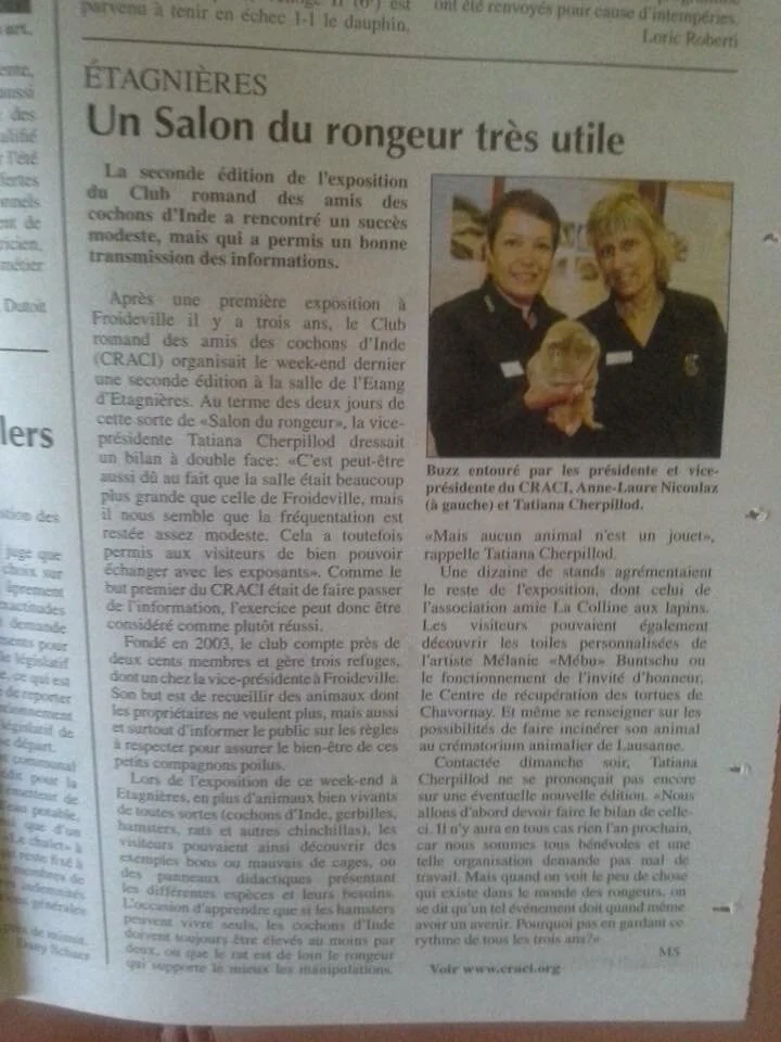 Article sur le week-end “Le CRACI invite ses amis”