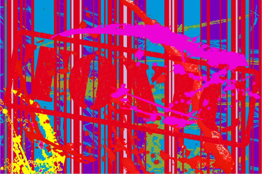 Milan DeStil Markovic, TOXIC (The Abduction of Europe) Pigments and oil on canvas, 200 cm x 300 cm, 2018