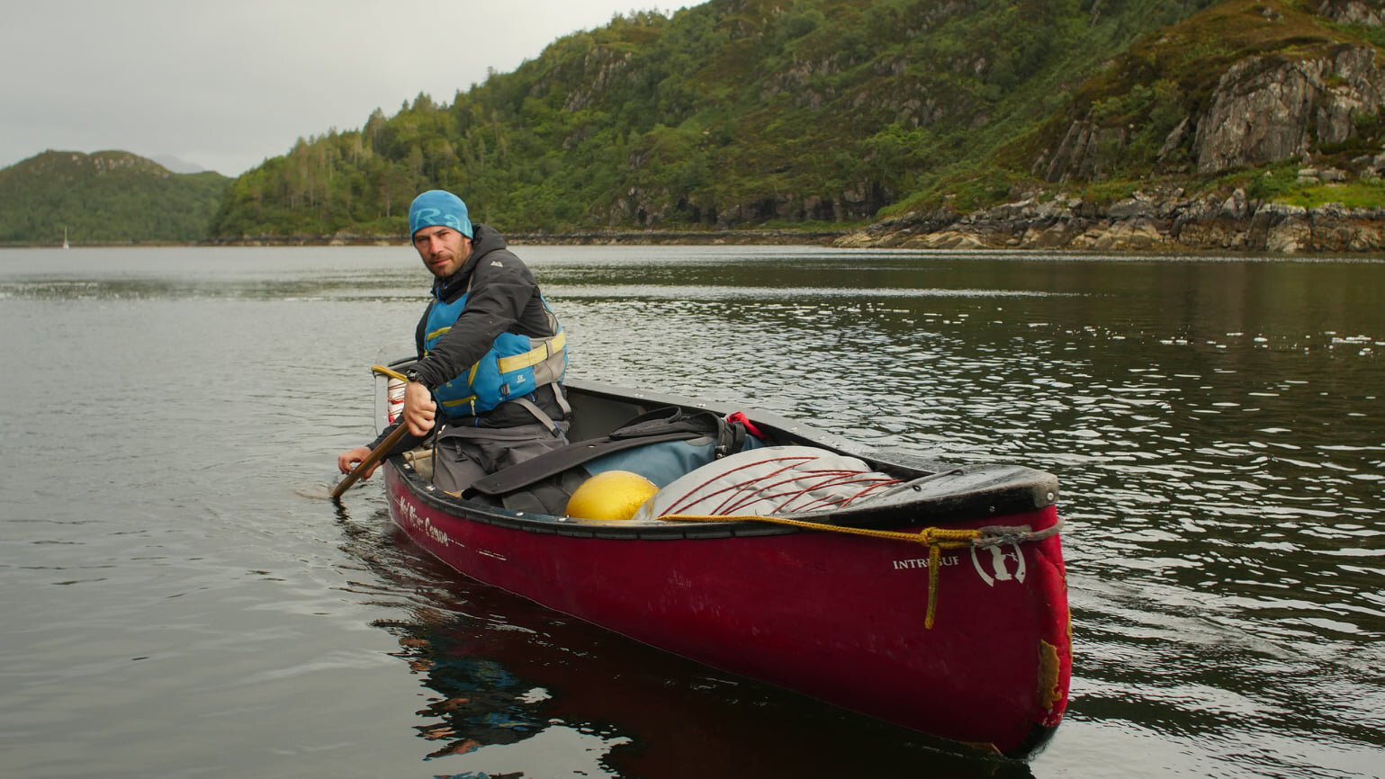 Pete on the north arm of Mallaig