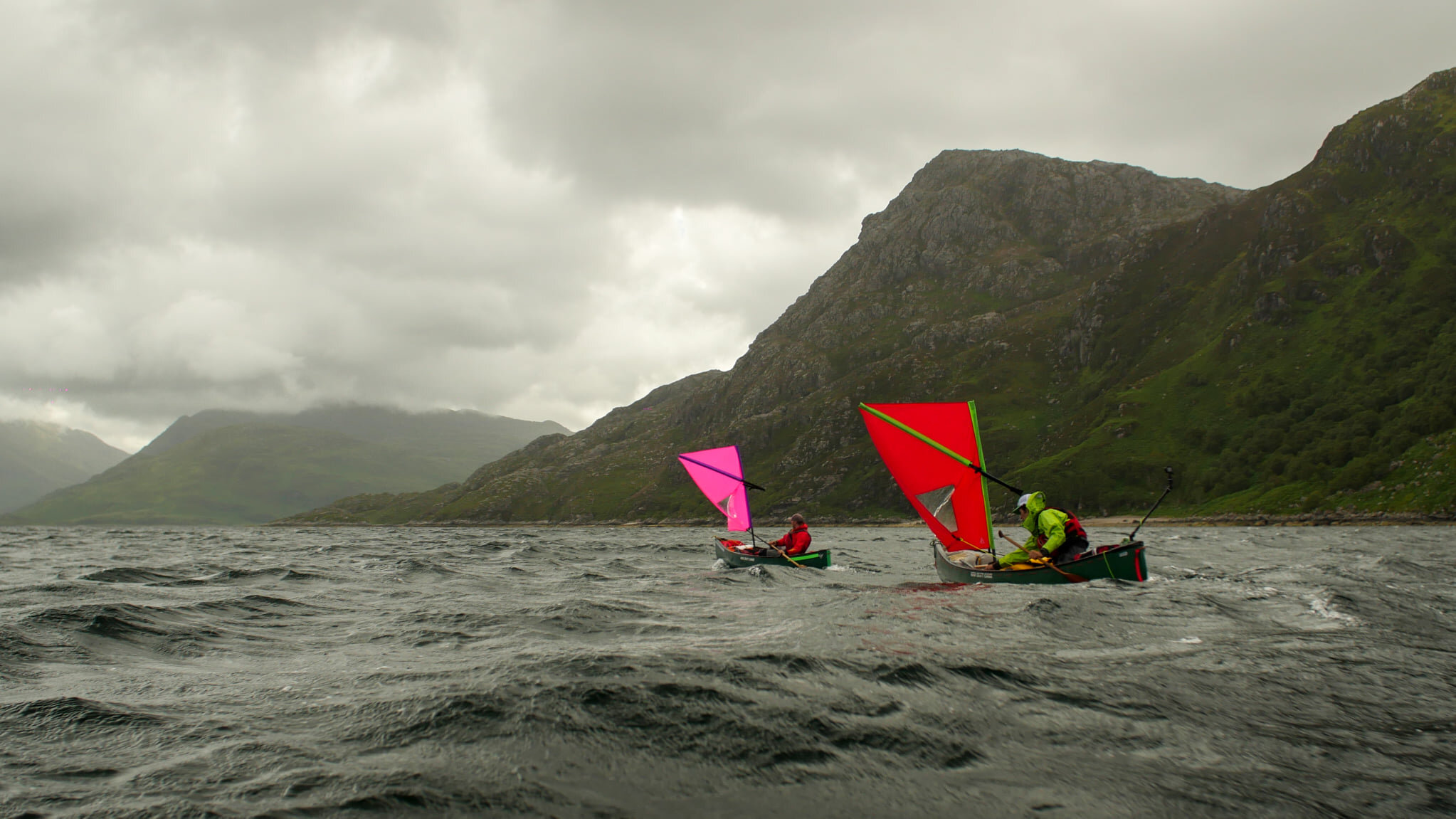 Sailing down Loch Nevis