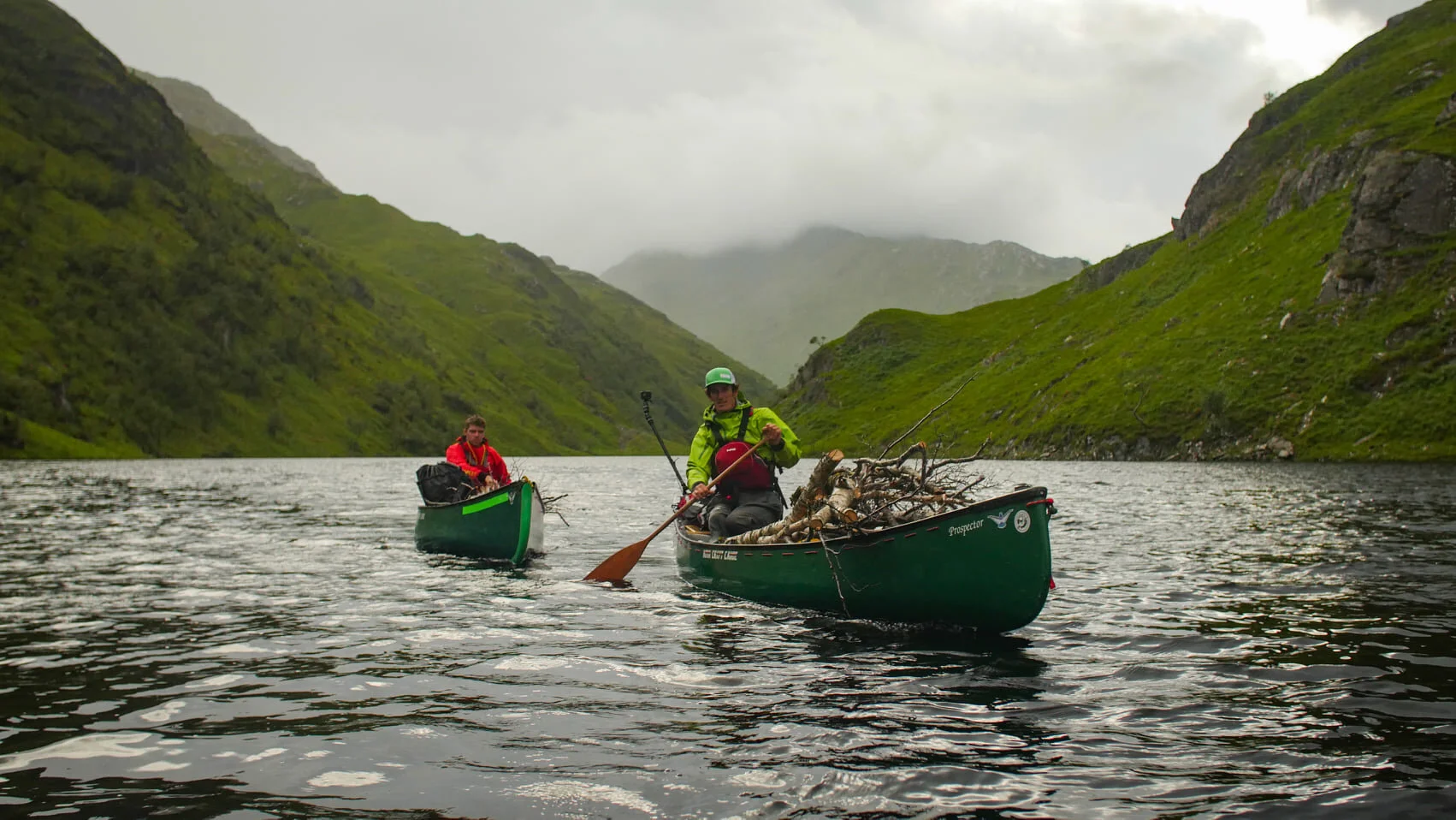 Heading to camp at Loch Nam Breac