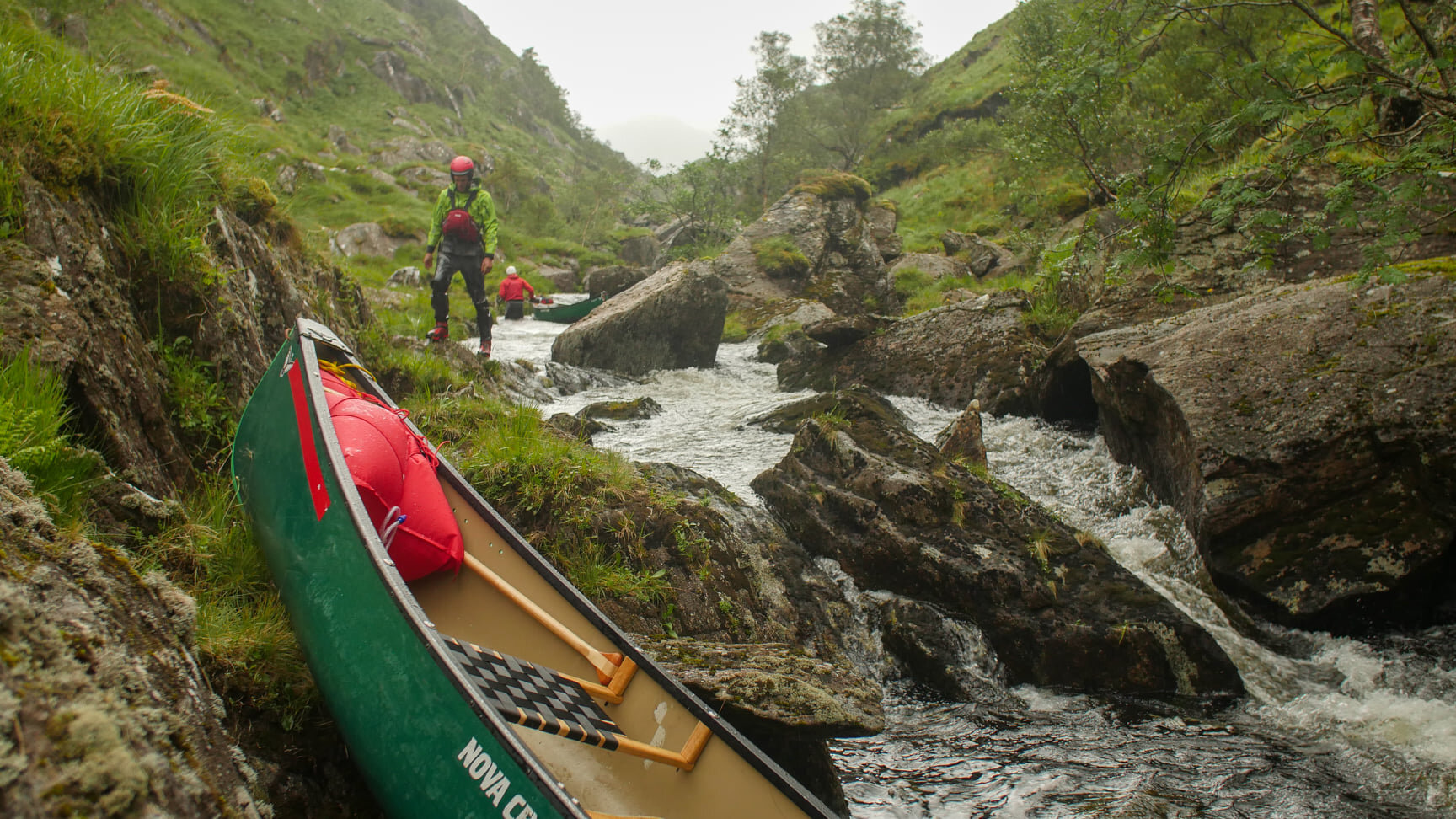 The gorge section of the portage