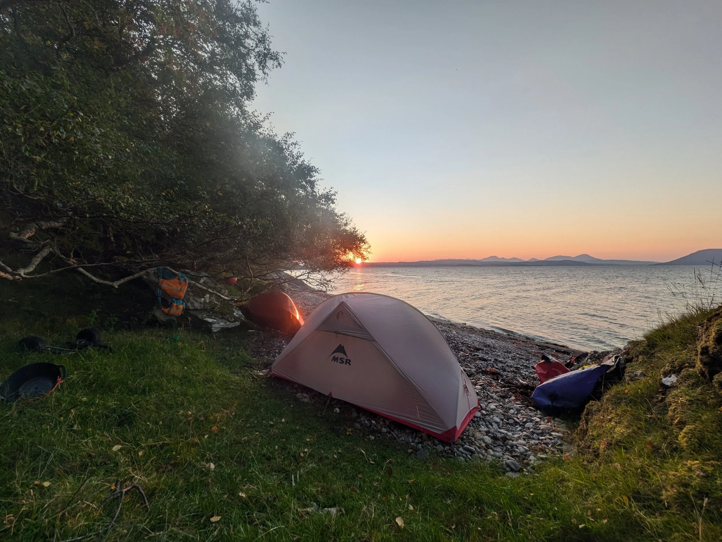 Camping on Loch Hourn