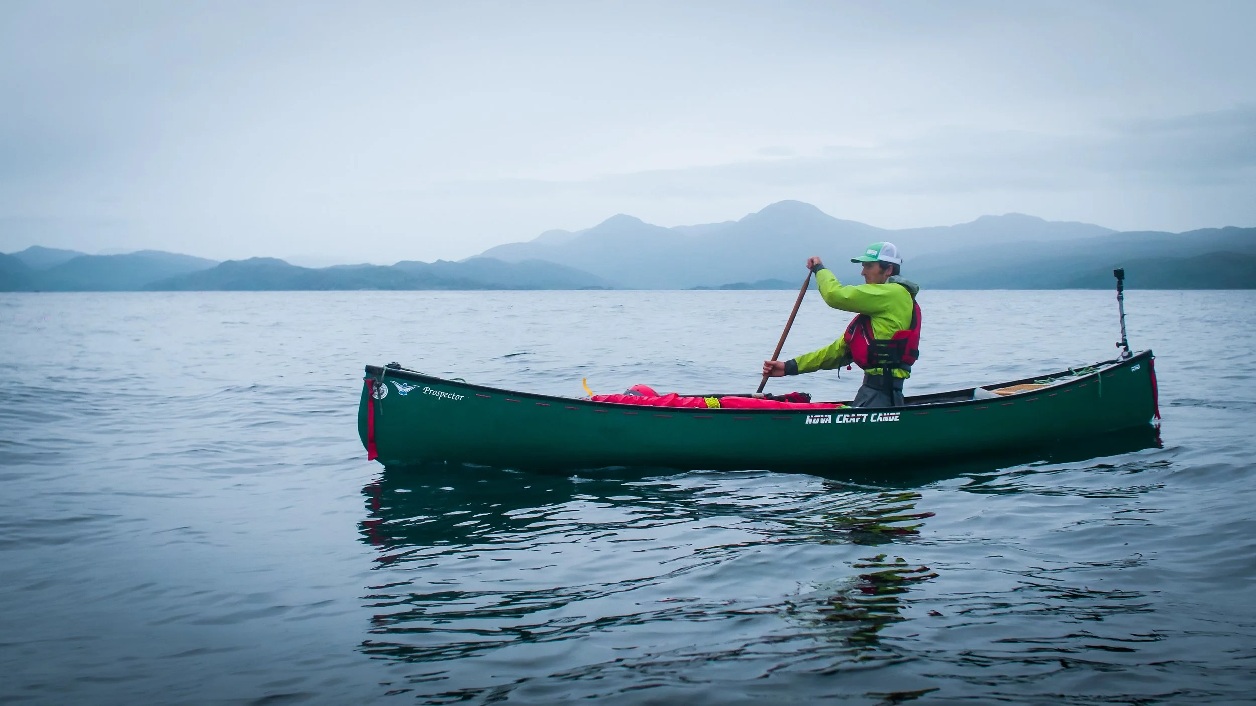 Canoeing on the sea