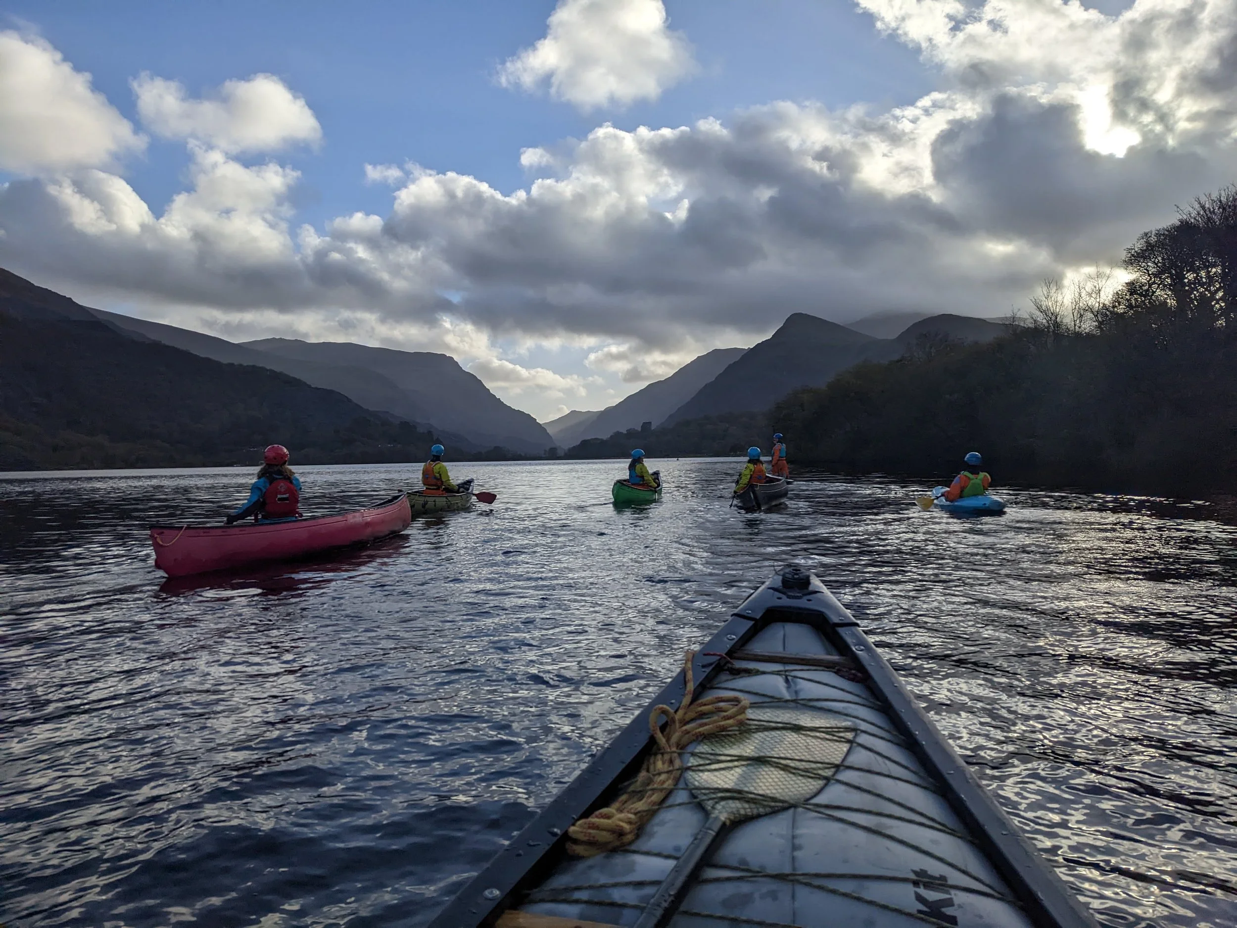 Paddle UK paddlesport touring leader training in North Wales