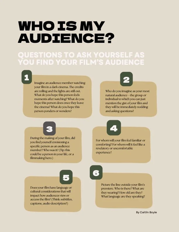 Questions to Ask Yourself as You Find Your Film's Audience