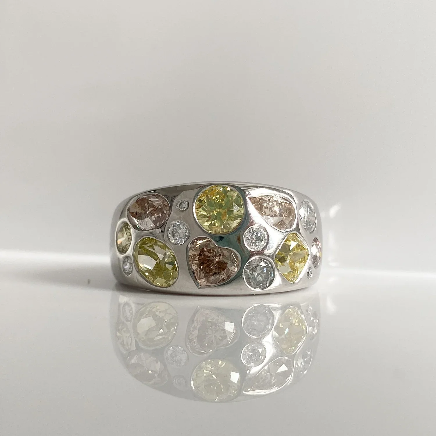 Coloured Diamond Ring