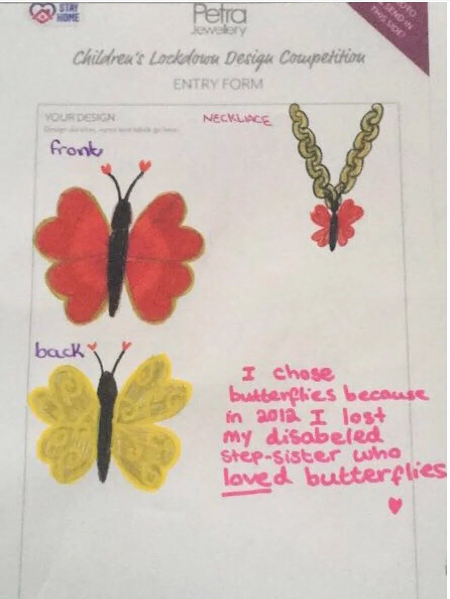 Amie's Butterfly Pendant 