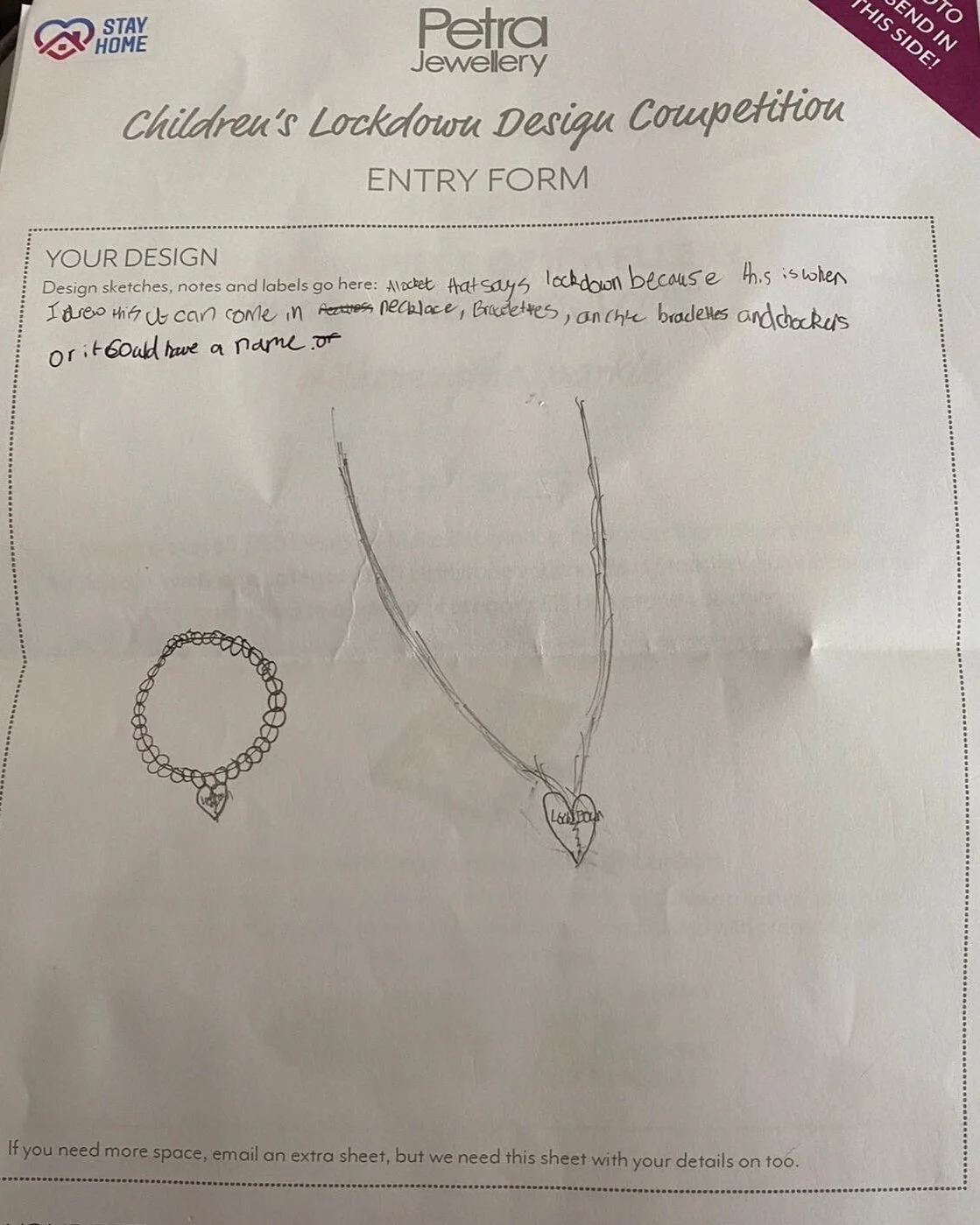 Nancy's Love Pendant and Bracelet 