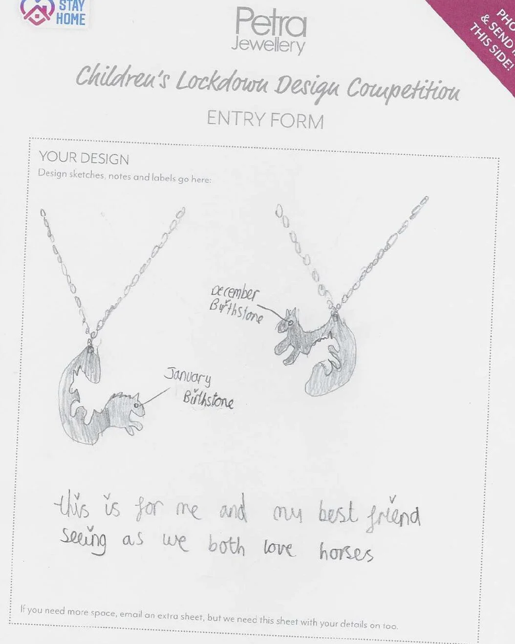 Holly's Friendship Horse Pendants 