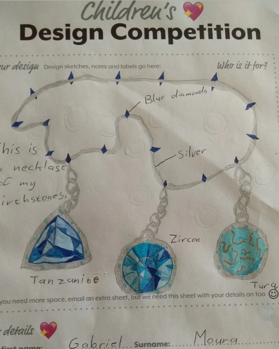 Gabriel's Dress Pendant 