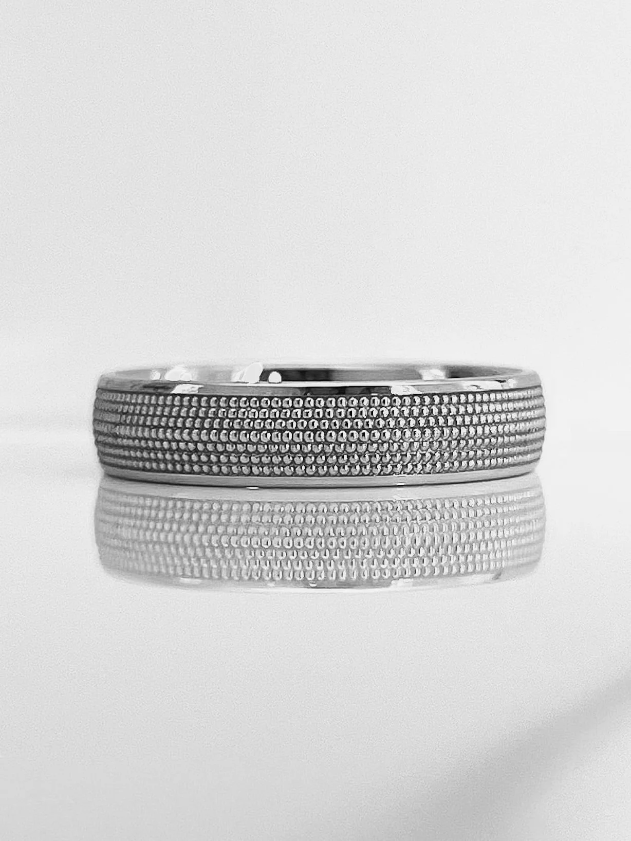 Men s milgrain finished wedding band Petra Jewellery