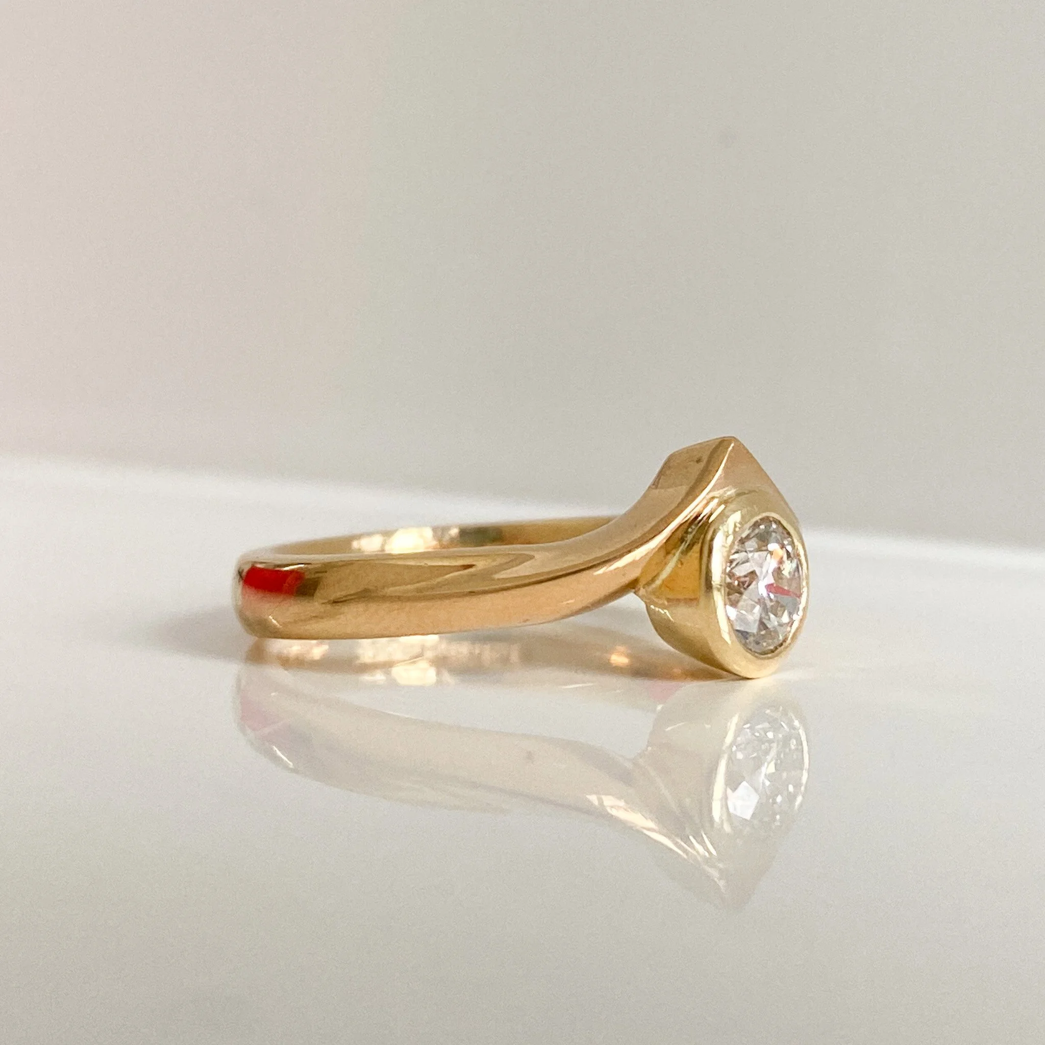 Jo's diamond wishbone ring