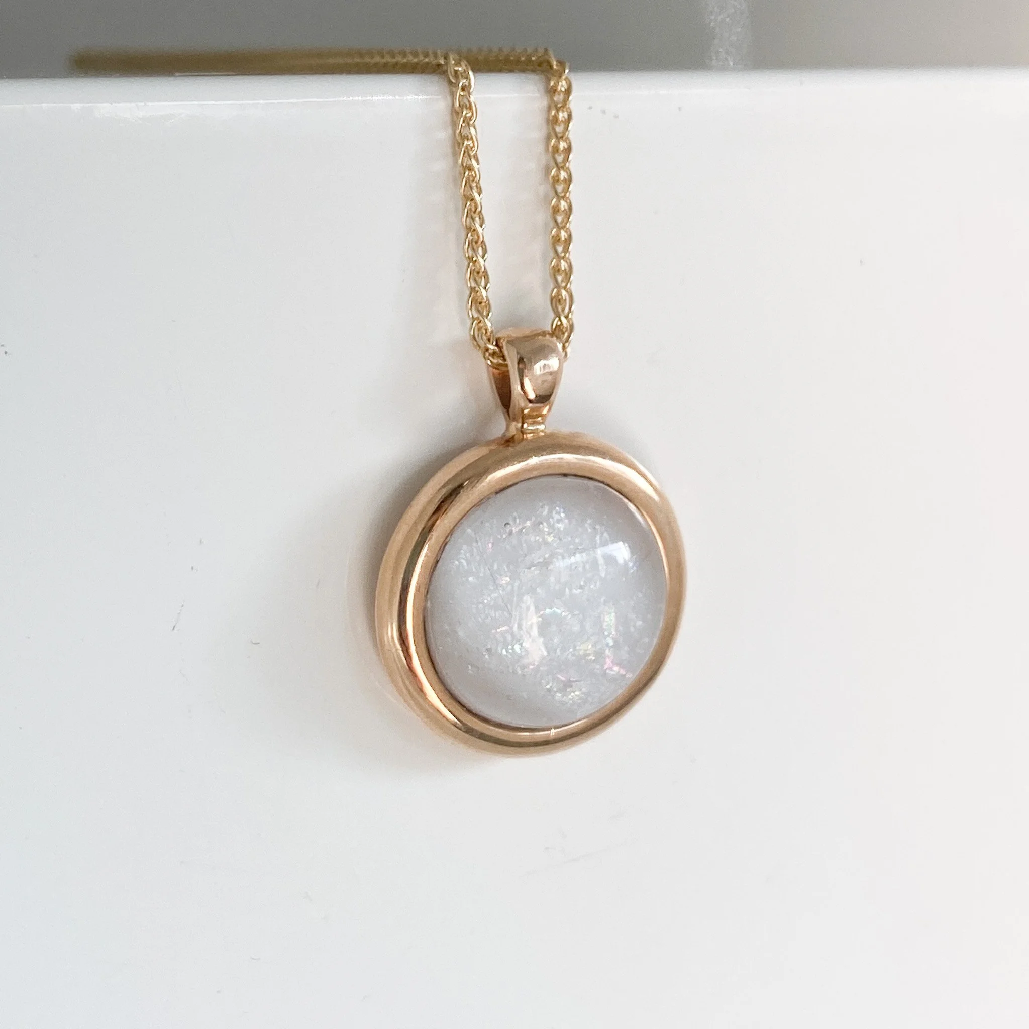 Ashes in glass - Rubover set pendant