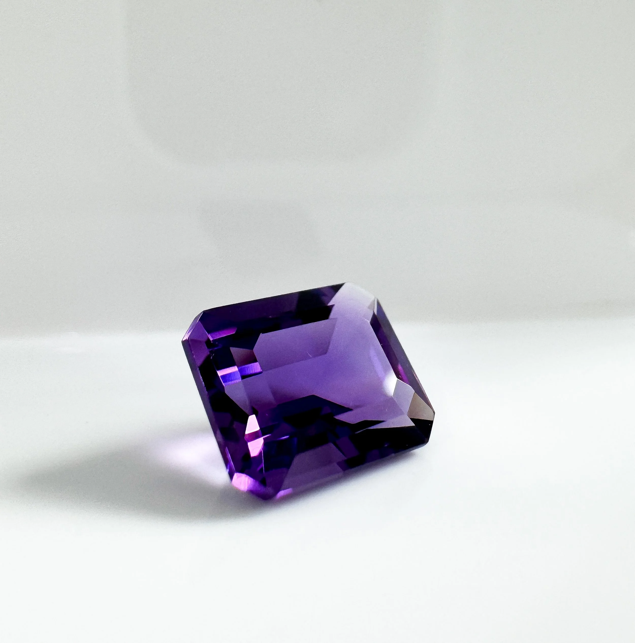 Radiant cut amethyst