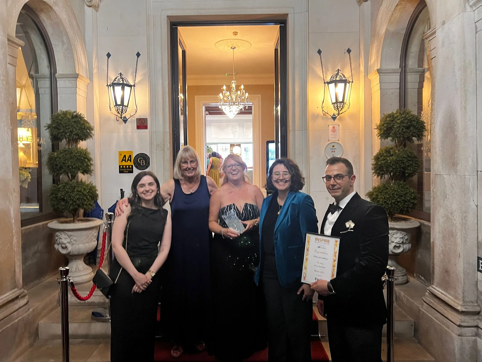 Petra Jewellery Wins Service Excellence Award at the 2025 INSPIRE Business Awards