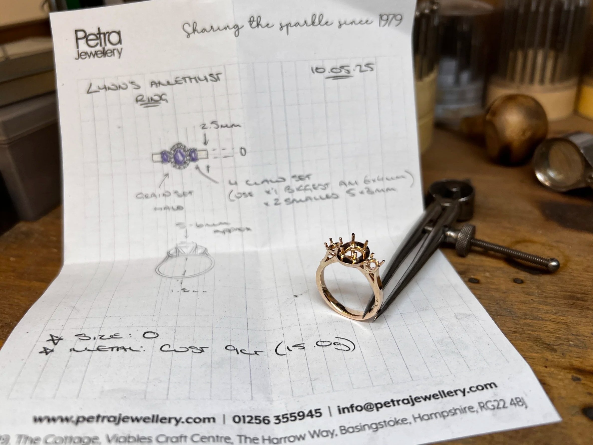 Lynn's amethyst ring