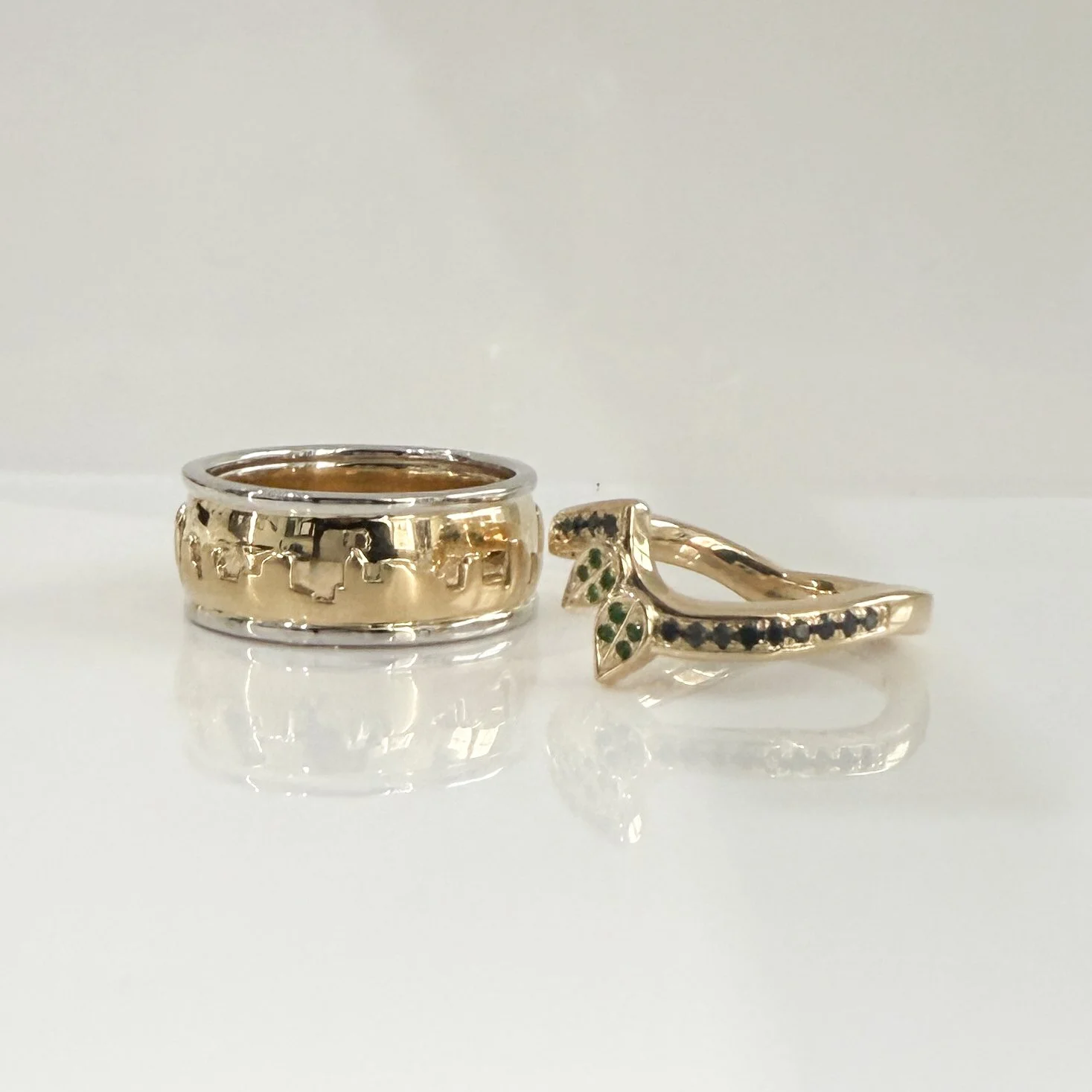 Emily and Dean’s wedding rings