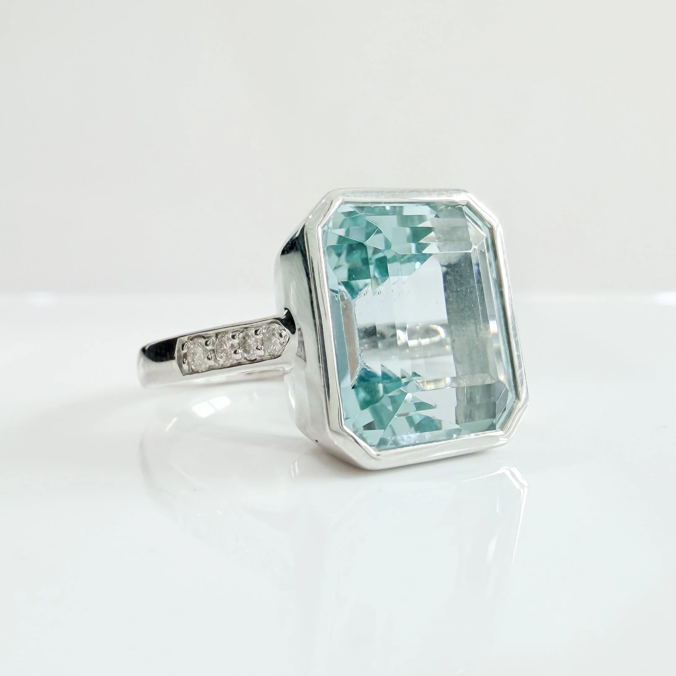 Lauren’s Deco Aquamarine Ring
