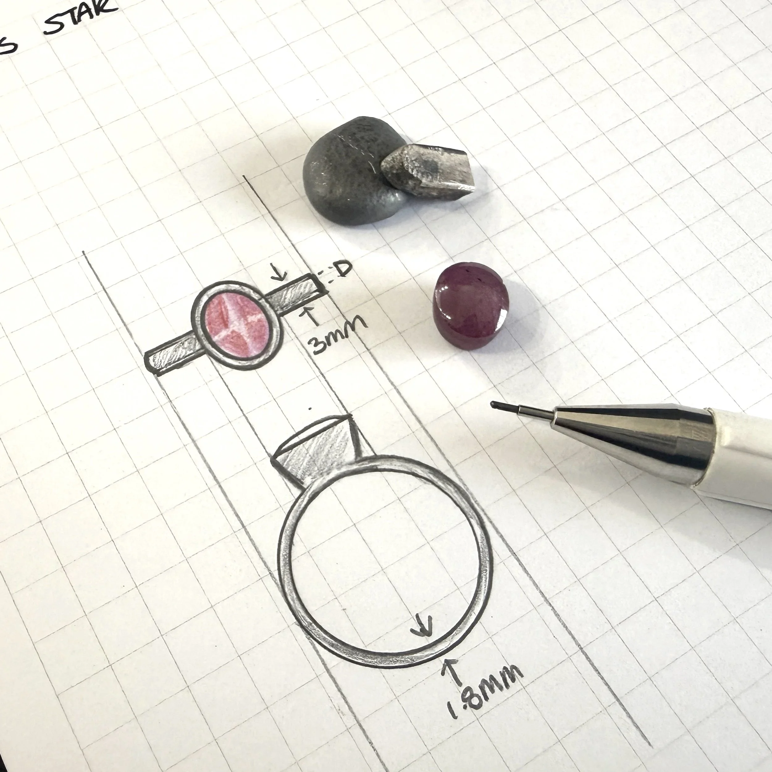 Dawn’s star ruby ring