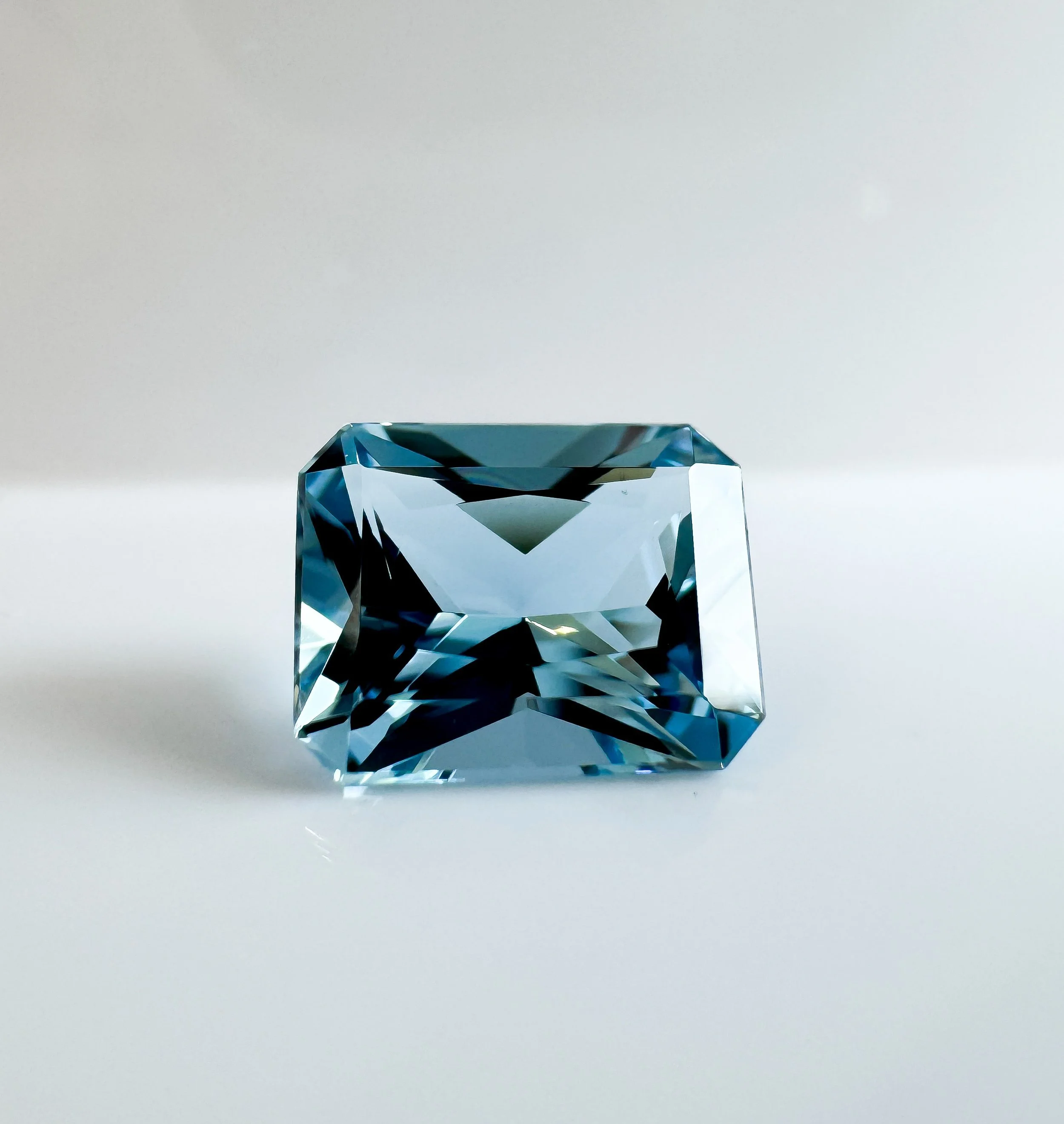 Octagon shape Aquamarine