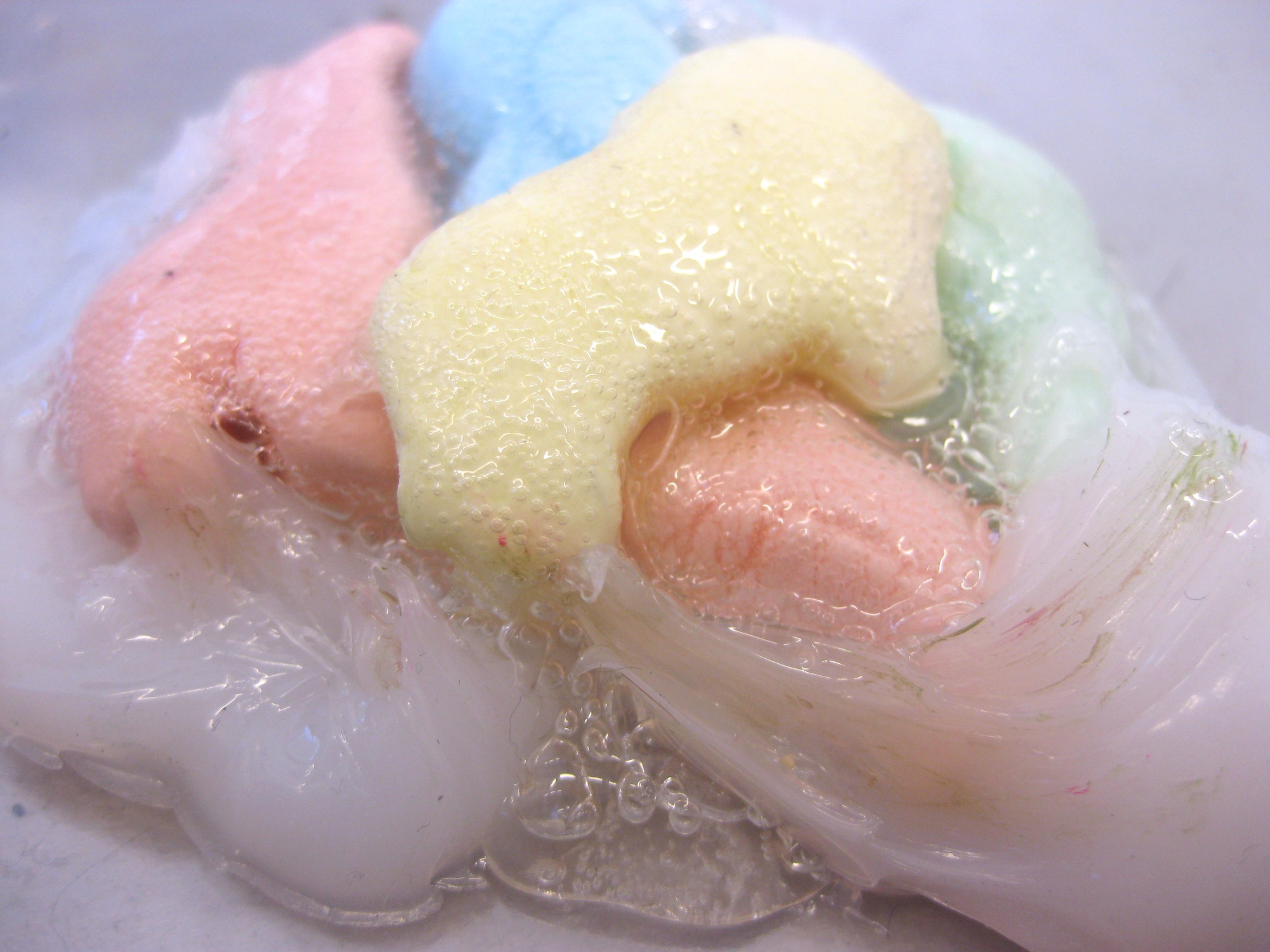 7. Detail from instalation Multiverse Meltdown. Silicone, clay. 11x9cm..JPG