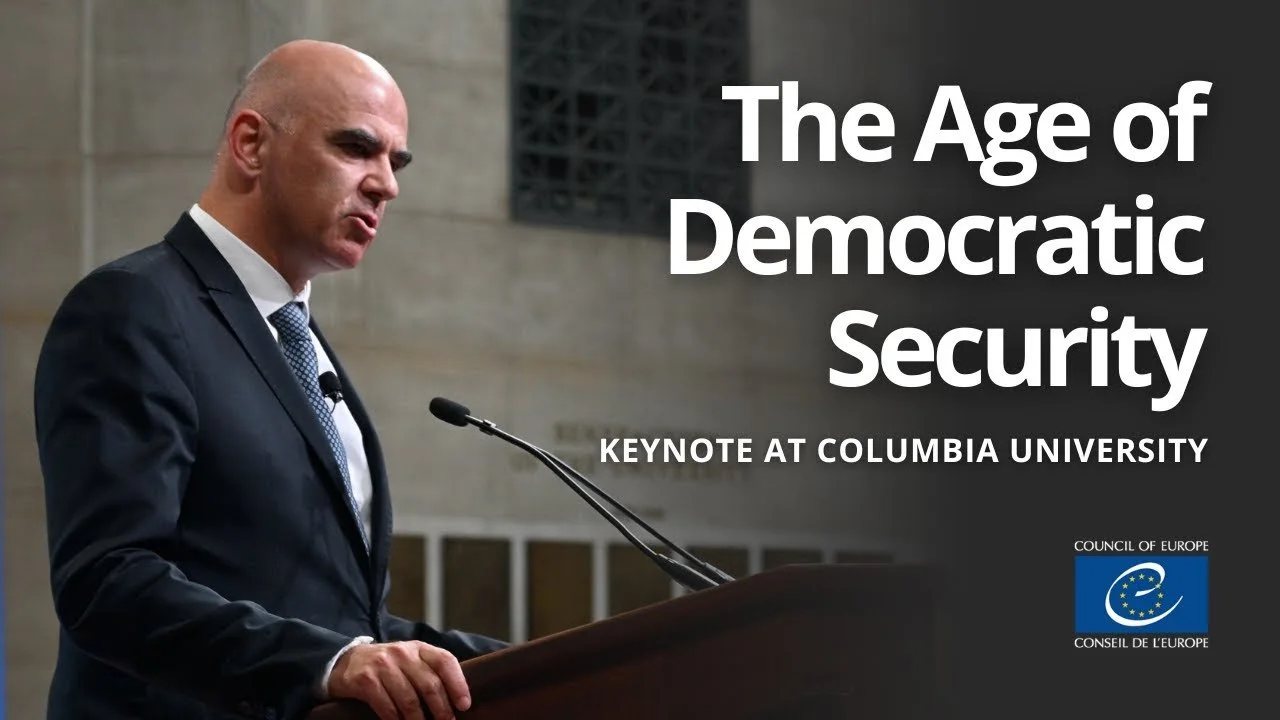 World Leaders Forum: Secretary General Alain Berset of the Council of Europe