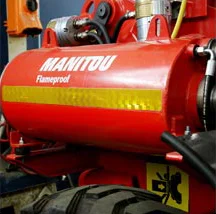 Flameproof exhaust cooler 