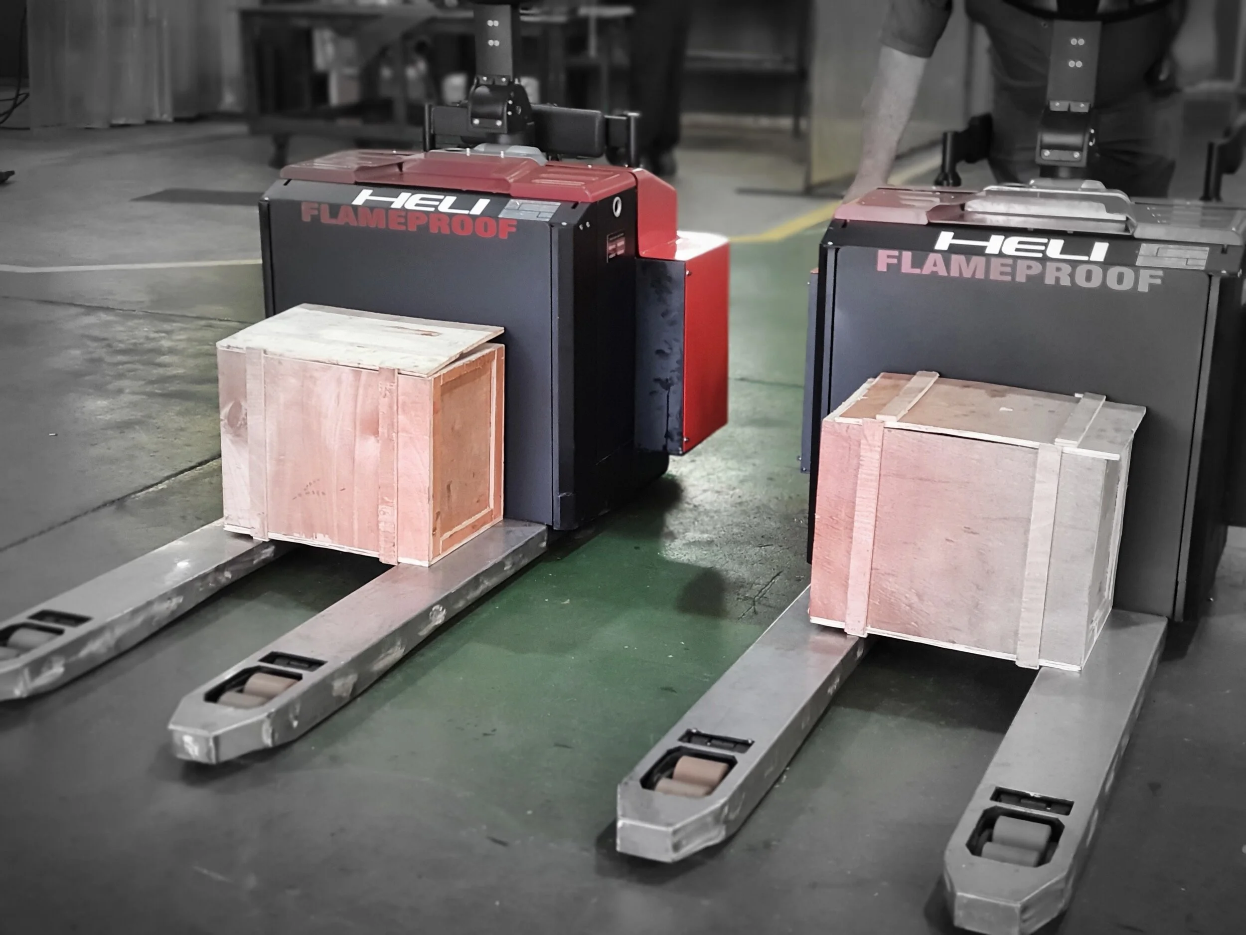 Flameproof pallet jack