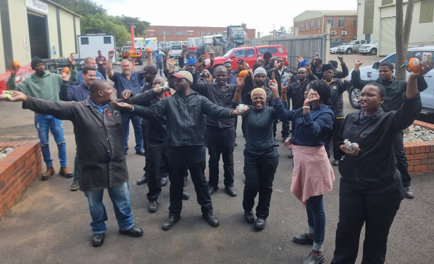 Jewll had a chocolate egg hunt for Easter! 