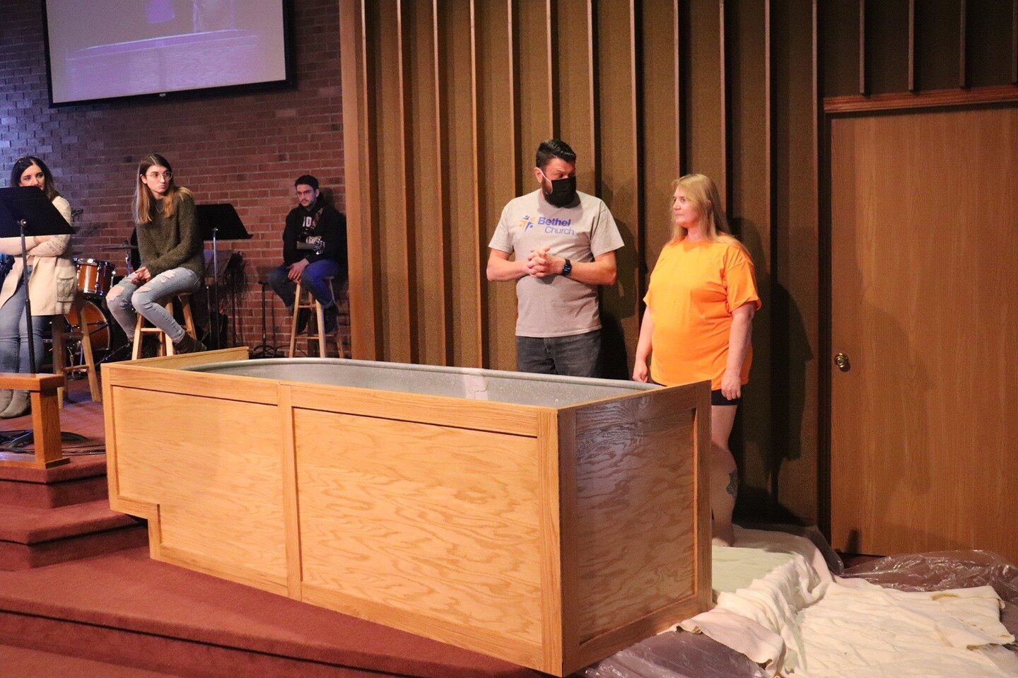 This past Sunday we were able to baptize two wonderful individuals, which symbolizes their surrendering to Jesus before!  We are so privileged to join Theresa and Tim as we follow Jesus together!