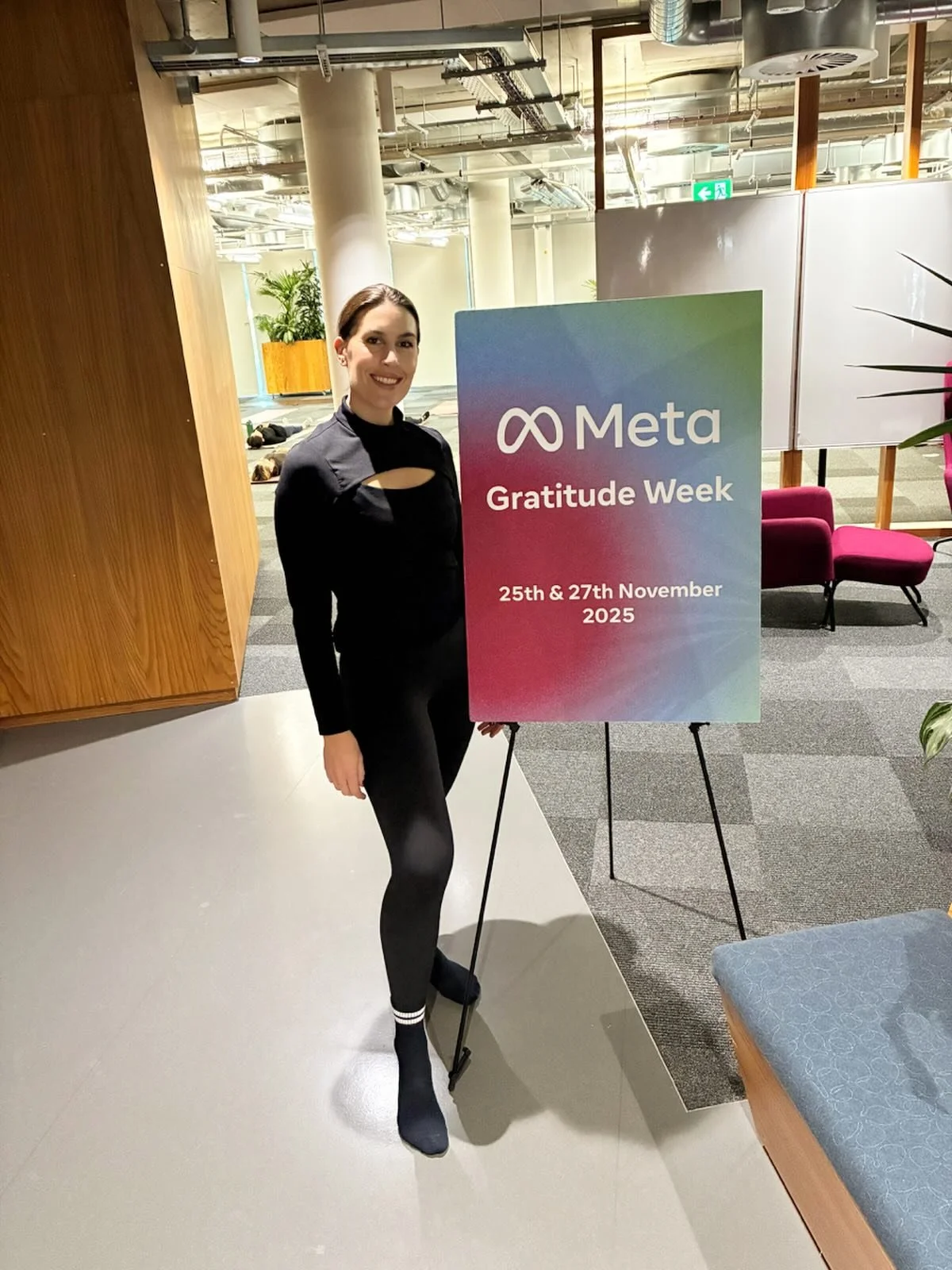 Gratitude week @meta ! Thanks so much for having us. We loved guiding everyone through our corporate Revitalising Pilates class, followed by a blissful meditation session 💫 
For corporate enquiries for 2026 drop us a line hello@projectrevive.ie