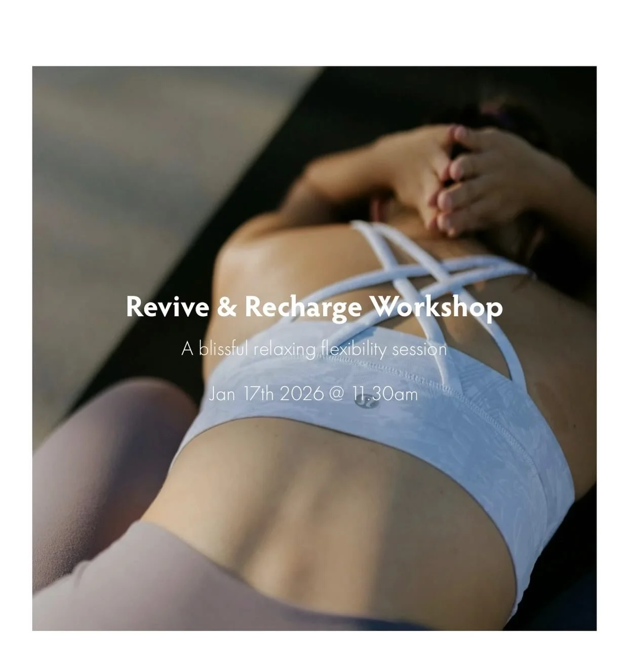 Revive &amp; Recharge | Sat Jan 17th @ 11.30am (90 mins)

I love welcoming you all to classes at @projectrevive_ie everyday. You know that part of the class towards the end where we stretch and release?  I have created a 90 minute class just for that