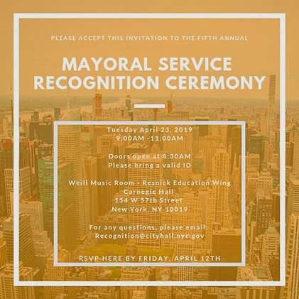 Mayoral Service Recognition Ceremony
