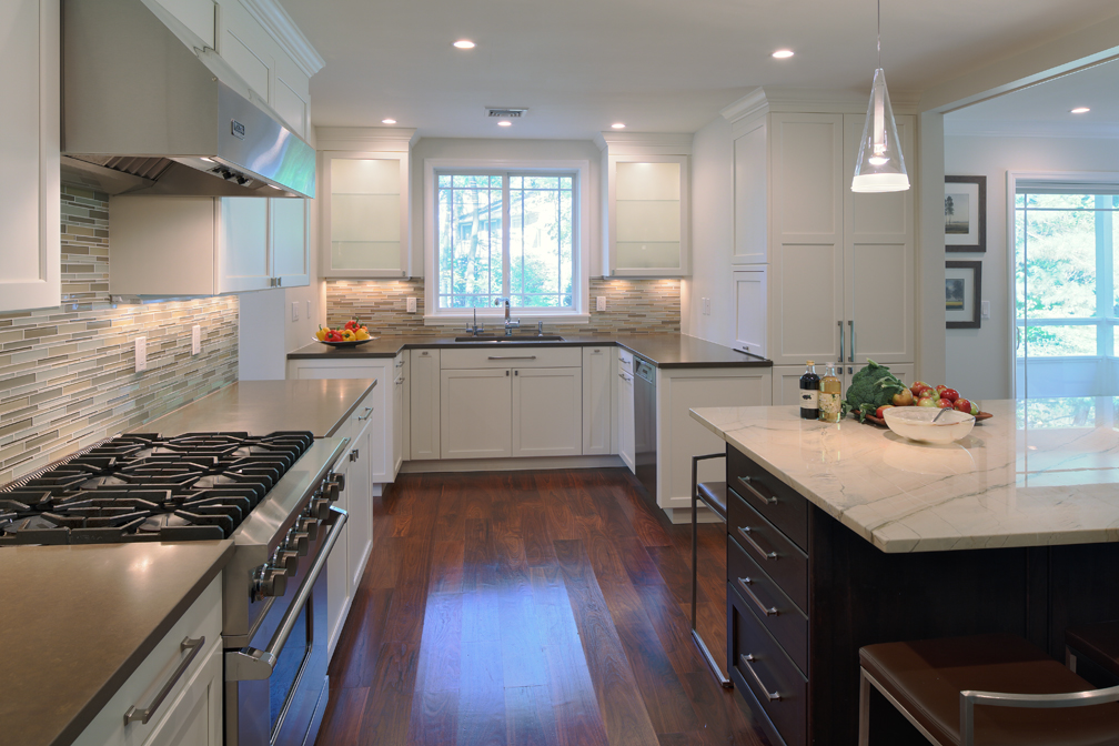 AFTER - KITCHEN (WE REMOVED A WALL TO COMBINE THE KITCHEN WITH THE FAMILY ROOM)