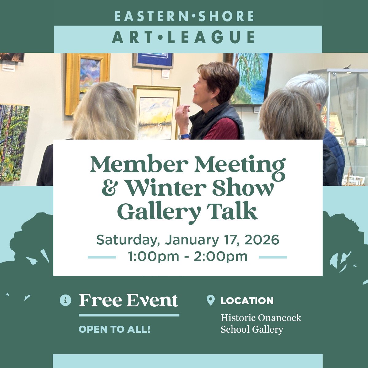 Member Meeting: For the Love of Art. Winter Show Gallery discussion
