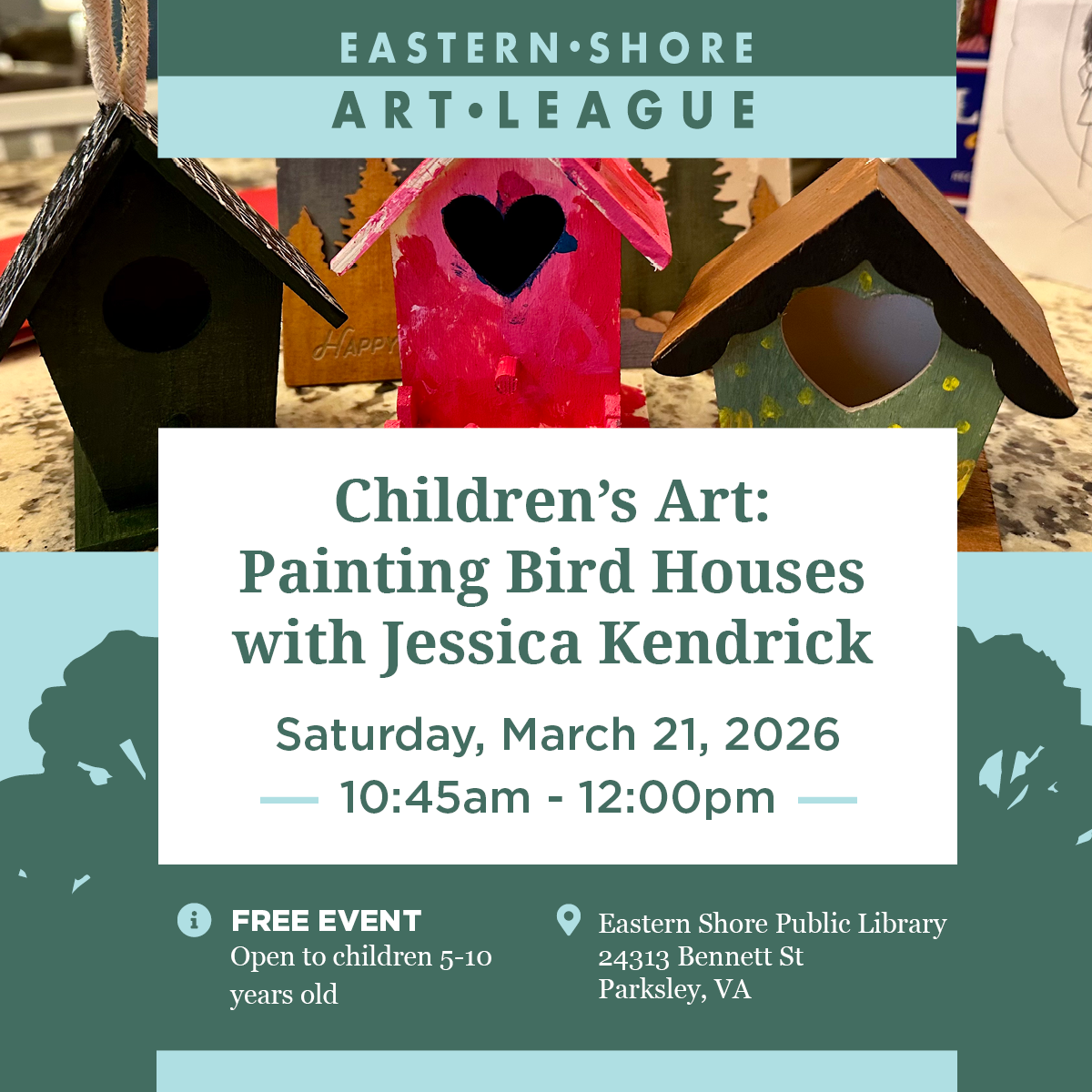 Children’s Art: Painting Bird Houses