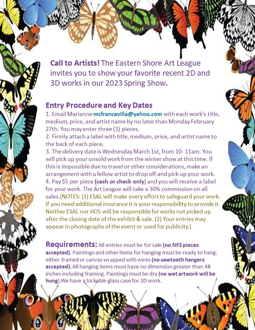 Spring Show Call to Artists
