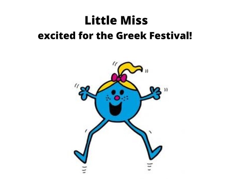 Little Miss takes on Greek Festival. The Fayetteville Greek Festival is Saturday, September 17, 2022 from 11am-10pm &amp; Sunday, September 18, 2022 from 12pm-7pm. #greekfood #greek #greekfestival #fayetteville #fayettevillenc #gyros